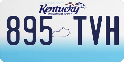 KY license plate 895TVH