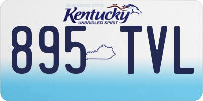 KY license plate 895TVL