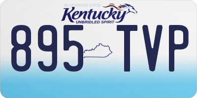 KY license plate 895TVP