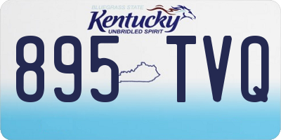 KY license plate 895TVQ