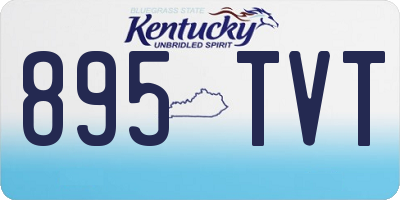 KY license plate 895TVT