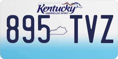 KY license plate 895TVZ
