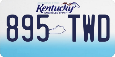 KY license plate 895TWD