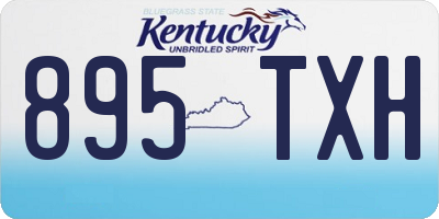 KY license plate 895TXH