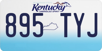 KY license plate 895TYJ