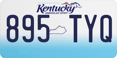 KY license plate 895TYQ