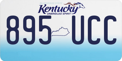 KY license plate 895UCC
