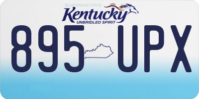 KY license plate 895UPX