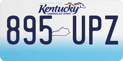 KY license plate 895UPZ