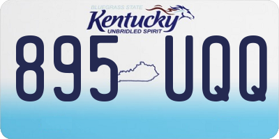 KY license plate 895UQQ