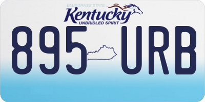 KY license plate 895URB