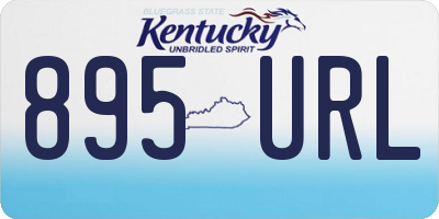 KY license plate 895URL