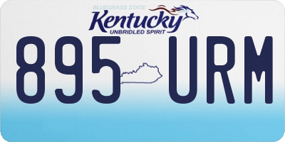 KY license plate 895URM