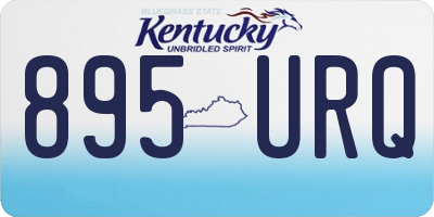 KY license plate 895URQ