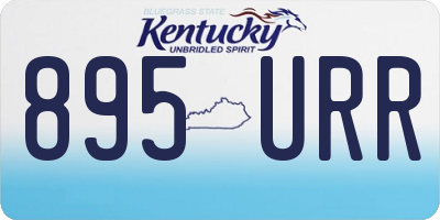 KY license plate 895URR