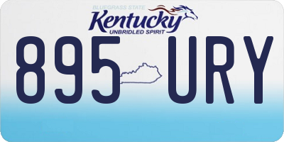 KY license plate 895URY