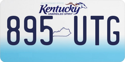 KY license plate 895UTG