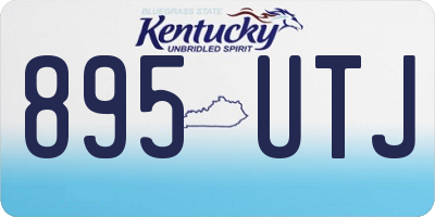 KY license plate 895UTJ