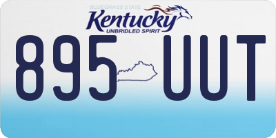 KY license plate 895UUT
