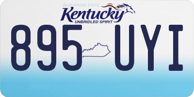 KY license plate 895UYI