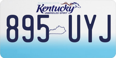 KY license plate 895UYJ