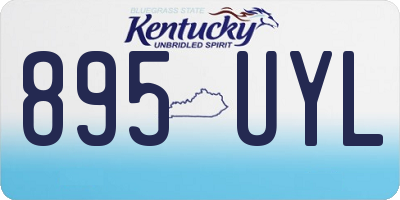 KY license plate 895UYL