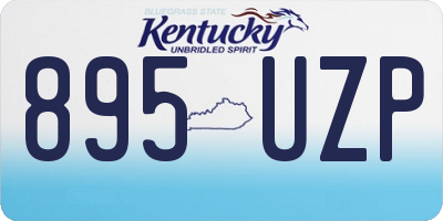 KY license plate 895UZP