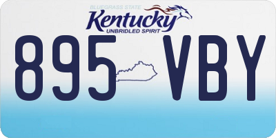 KY license plate 895VBY