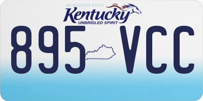 KY license plate 895VCC