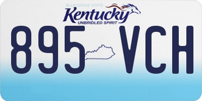 KY license plate 895VCH