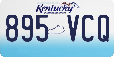 KY license plate 895VCQ