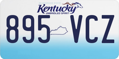 KY license plate 895VCZ