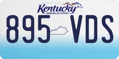 KY license plate 895VDS