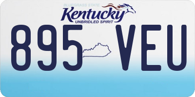 KY license plate 895VEU