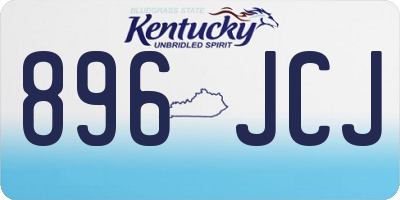 KY license plate 896JCJ