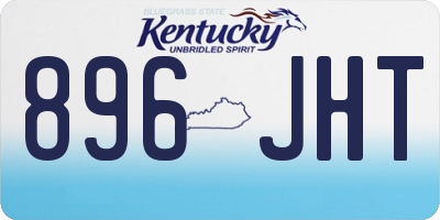 KY license plate 896JHT