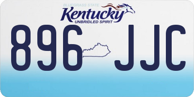 KY license plate 896JJC
