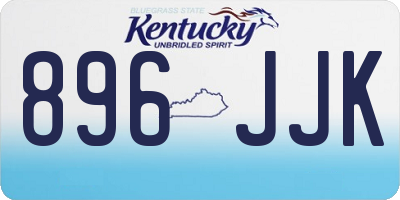 KY license plate 896JJK