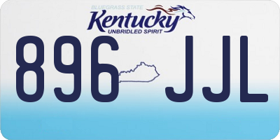 KY license plate 896JJL