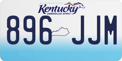 KY license plate 896JJM