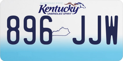 KY license plate 896JJW