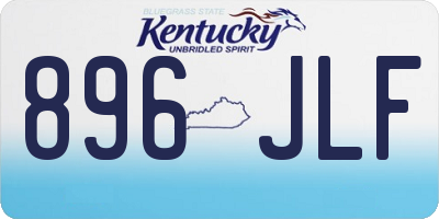 KY license plate 896JLF