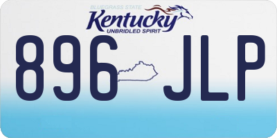 KY license plate 896JLP