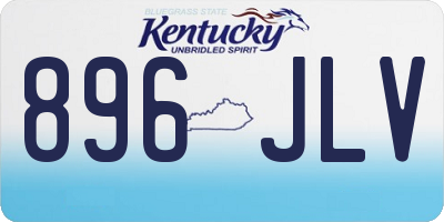 KY license plate 896JLV