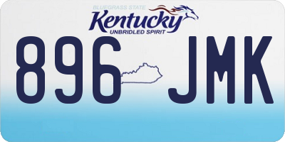 KY license plate 896JMK