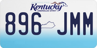 KY license plate 896JMM