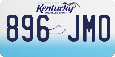 KY license plate 896JMO