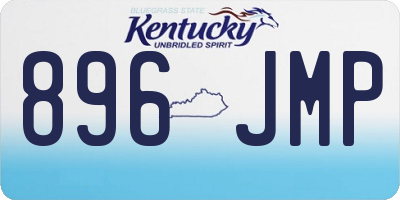 KY license plate 896JMP