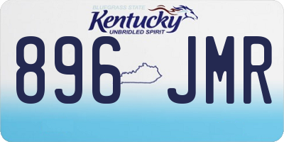 KY license plate 896JMR