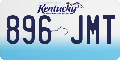 KY license plate 896JMT